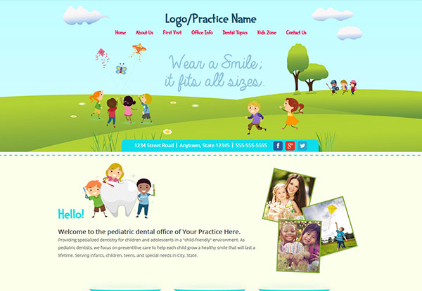 Quick Custom Website Design 27 for Pediatric Dentists