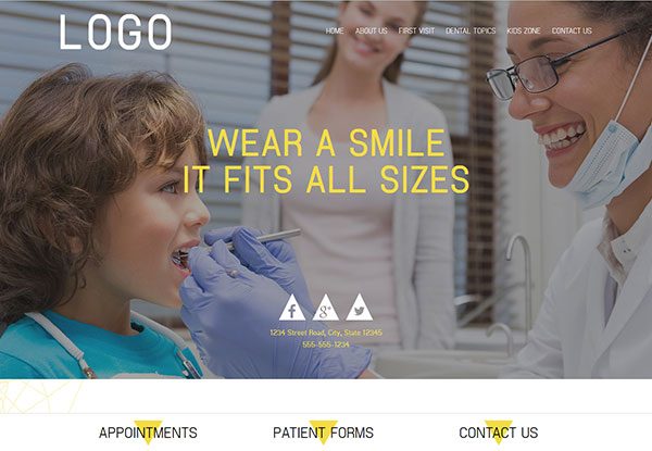 Quick Custom Website Design 35 for Pediatric Dentists