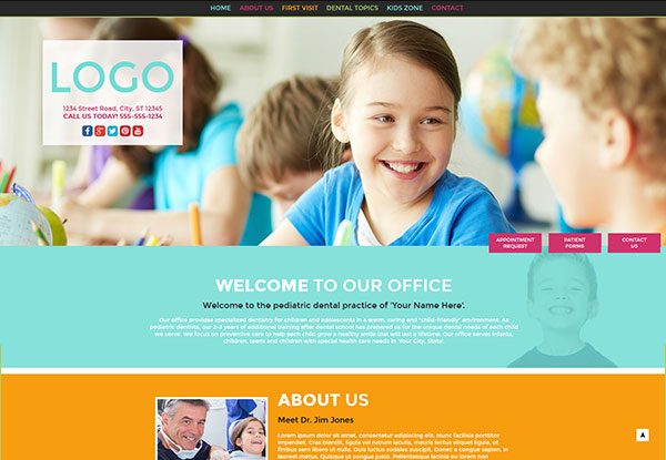 Quick Custom Website Design #38 for Pediatric Dentists
