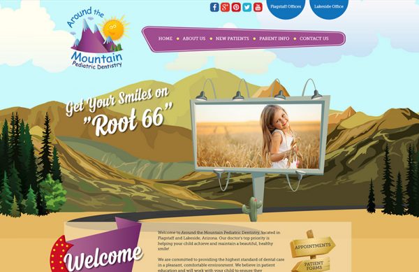 Around the Mountain Pediatric Dentistry Responsive Website