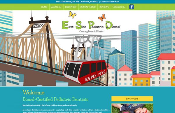 East Side Pediatric Dental Responsive Website