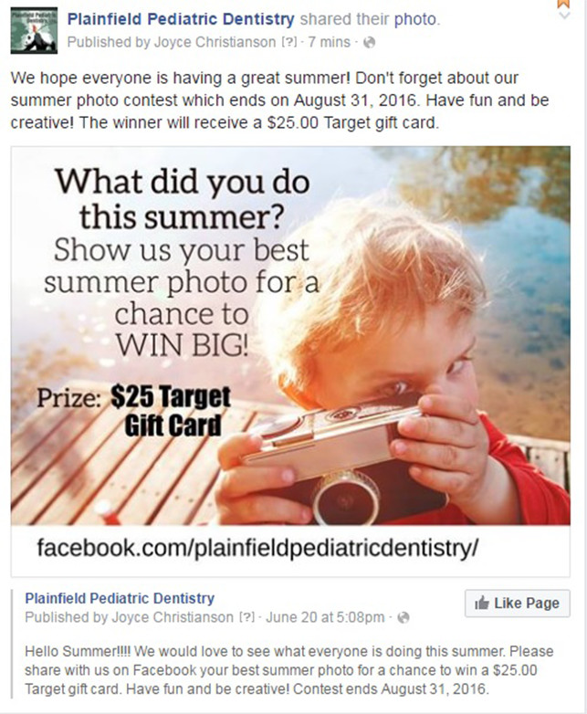 facebook contest