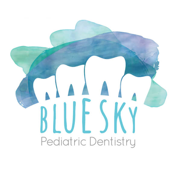 Blue Sky Pediatric Dentistry Logo Design