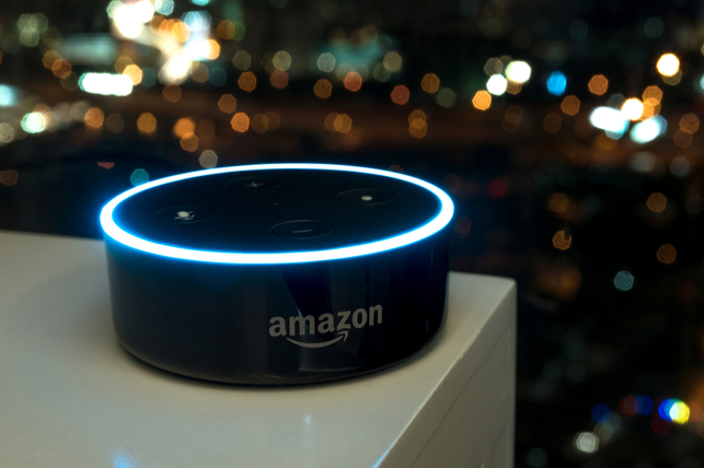 amazon echo on table