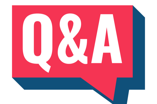 letters "Q & A"