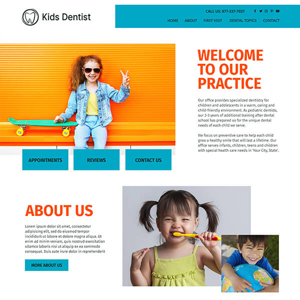 Fusion Essential Wordpress Theme for Dentists