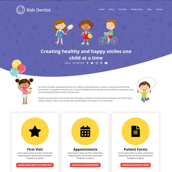 Gizmo - Essential Wordpress Website Design for Pediatric Dentists