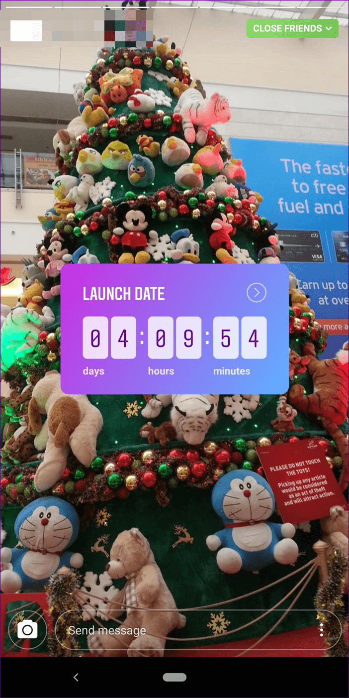 instagram countdown sticker